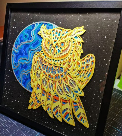 Barn Owl- 3D Handmade Wall Art