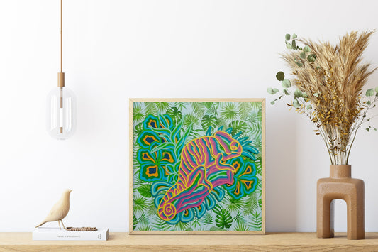 Chameleon - 3D Handmade Wall Art