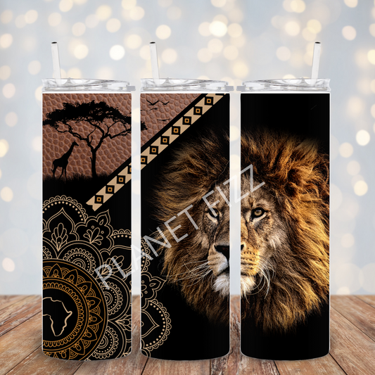 Tribal Lion - 20oz Metal Tumbler