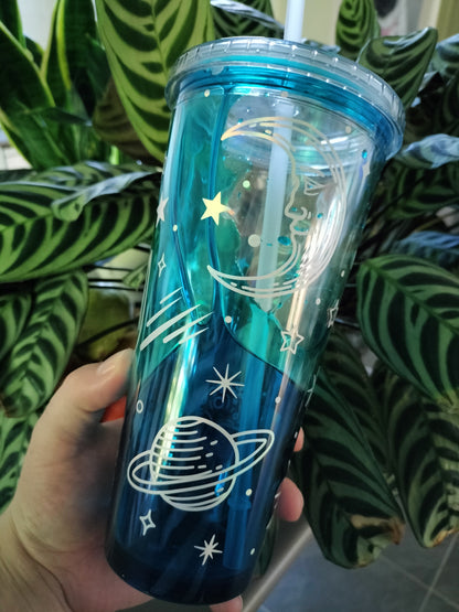Mystical Hands  Slow globe - 18oz Decal Tumbler