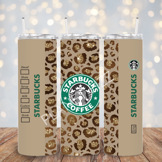 Leopard Coffee - 20oz Metal Tumbler