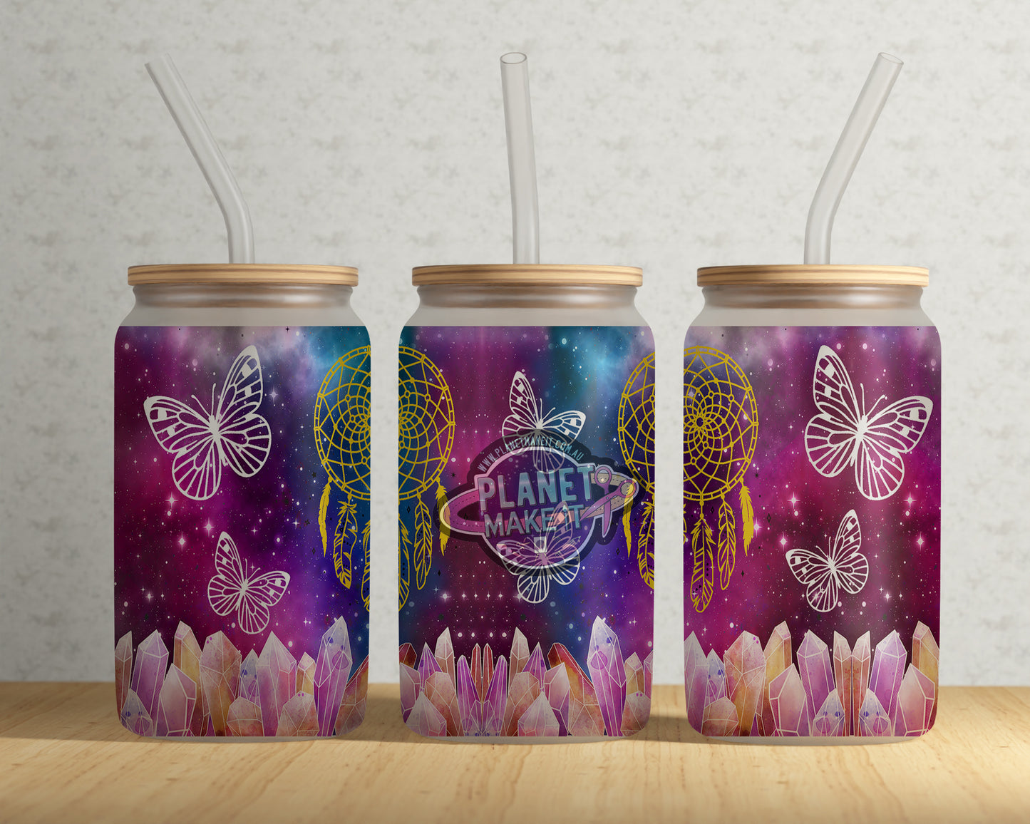 Dreams Are Made - 16oz Frosted Glass Tumbler